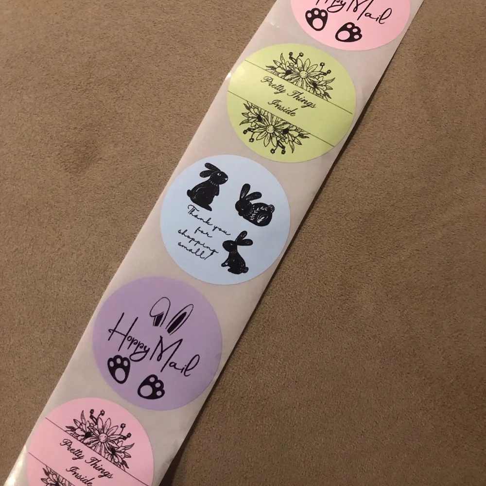 30 Custom Easter Package Thermal Stickers